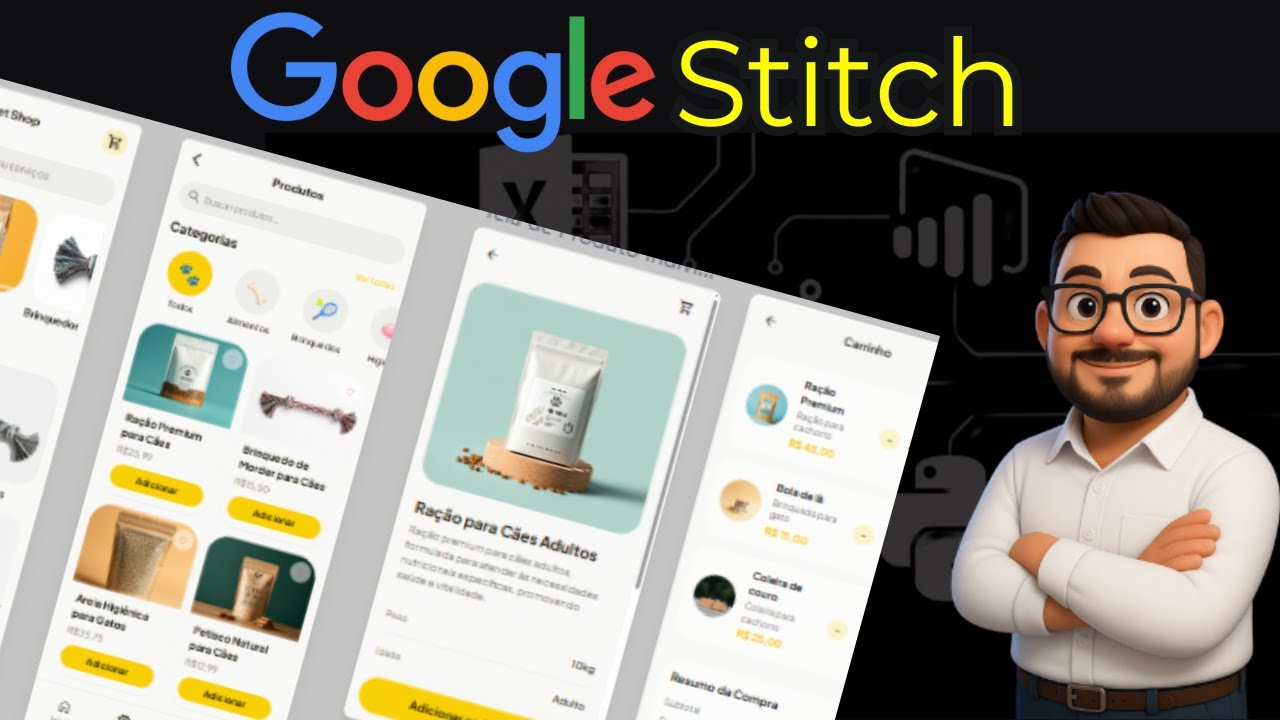 Google Stitch:  Projetando Interfaces de Usuário (UI) com IA 🖥️✨