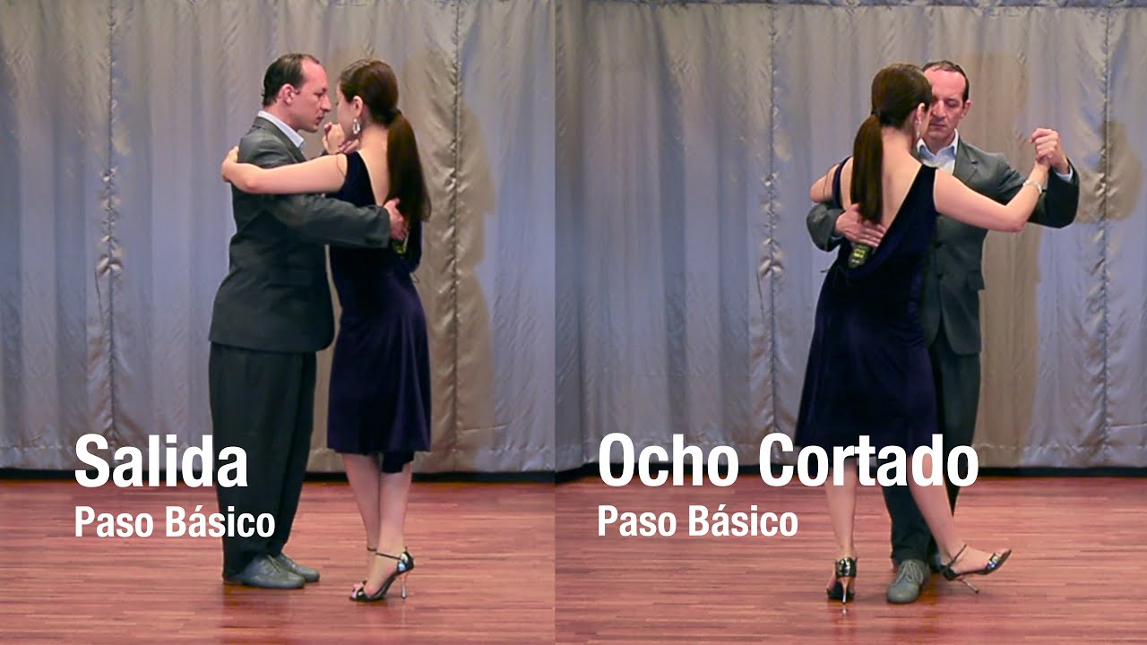 1분탱고 기초완성 5 / 오초 꼬르따도 Ocho Cortado con Salida, 기초스탭 및 자세 Paso B&aacute;sico