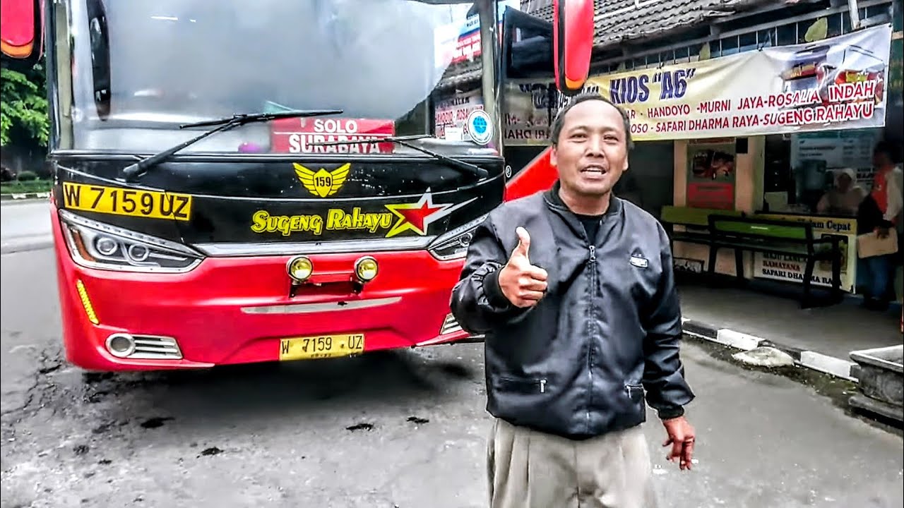 ketemu penonton youtube di terminal TEMANGGUNG ! trip sugeng rahayu 7159 patas