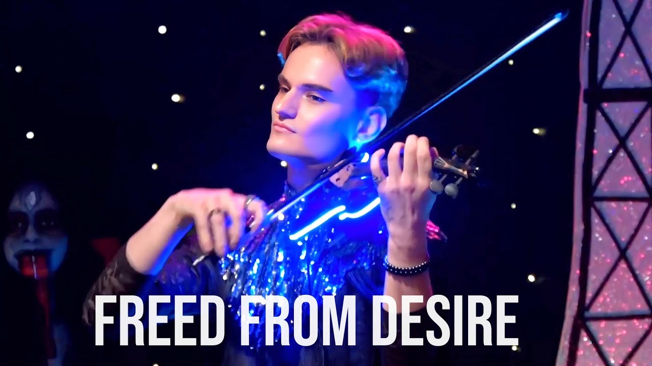 FREED FROM DESIRE - Gala - Violin Cover by Caio Ferraz, Instrumental Version