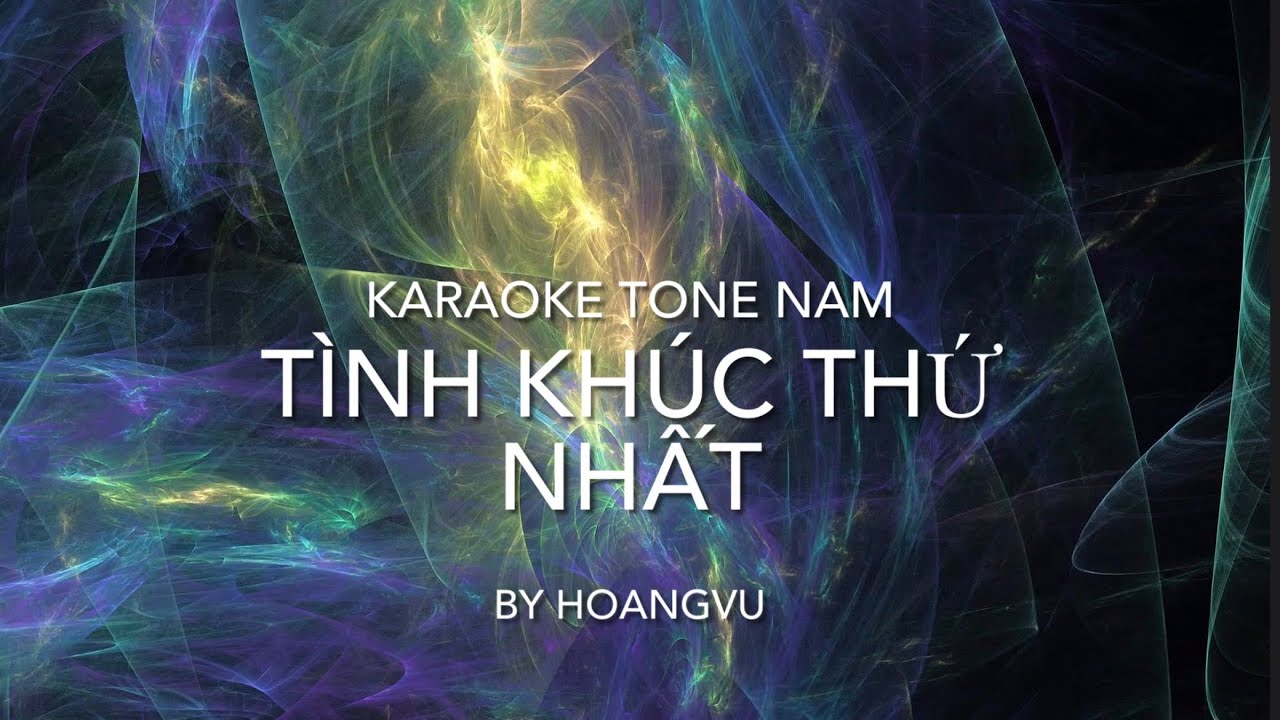 Tình Khúc Thứ Nhất  Vũ Thành An - Karaoke Tone Nam  - By Hoangvu 