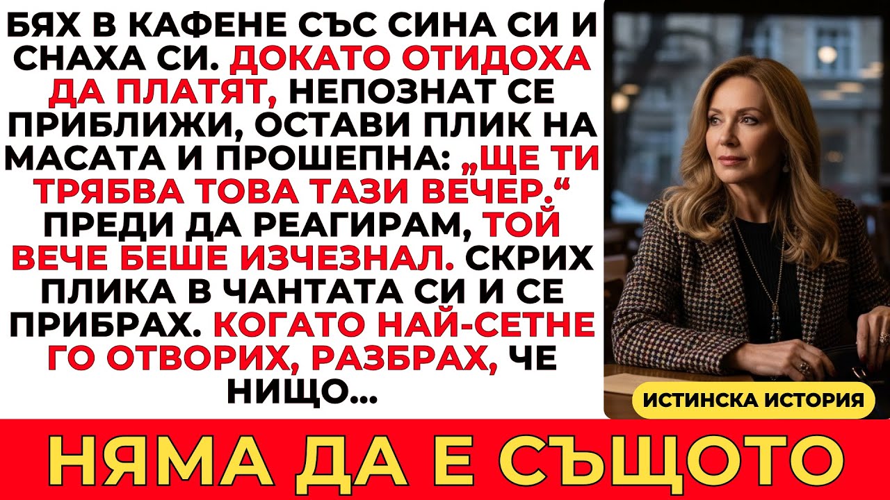 НЕПОЗНАТ МИ ОСТАВИ ПЛИК В КАФЕНЕ — ИСТИНАТА ИЗЛЕЗЕ ПО-КЪСНО