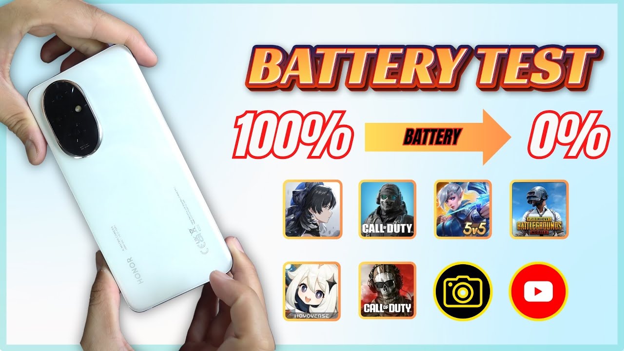 Honor 200 Battery Drain test | Snapdragon 7 Gen 3