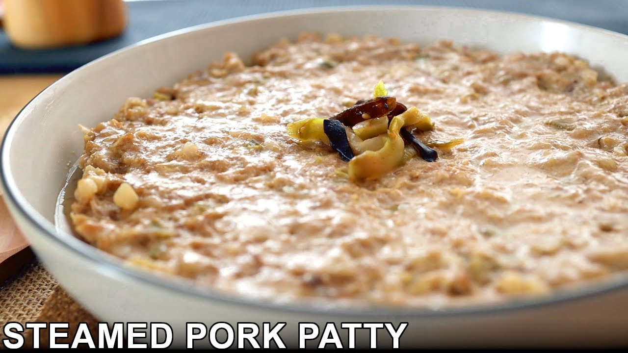 Tasty Dish Chinese Families Eat At Home | Steamed Minced Pork Patty Recipe | 蒸肉餅