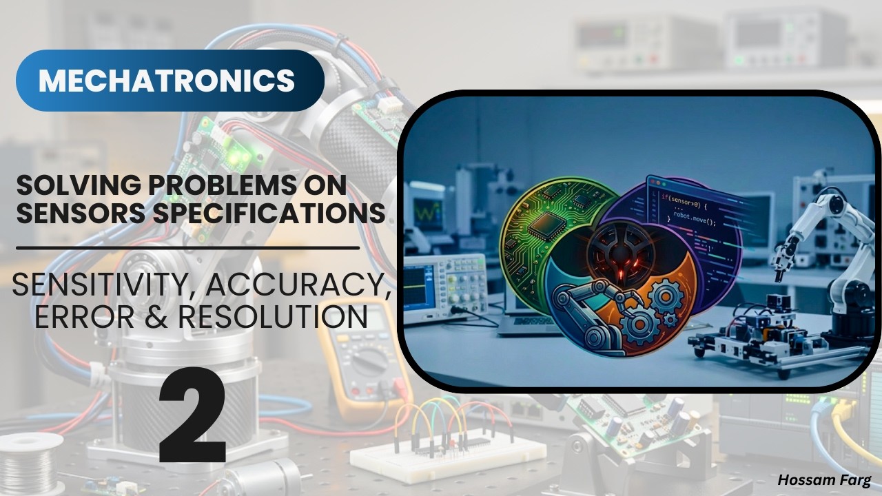 Intro to Mechatronics شرح | Problems on Sensor Specifications (Quality Parameters of Sensors)
