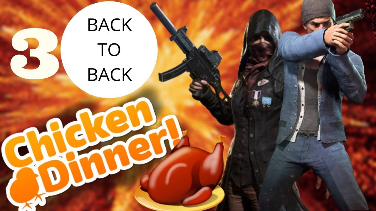 3 Back to back chicken dinner | pubg mobile gameplay highlights