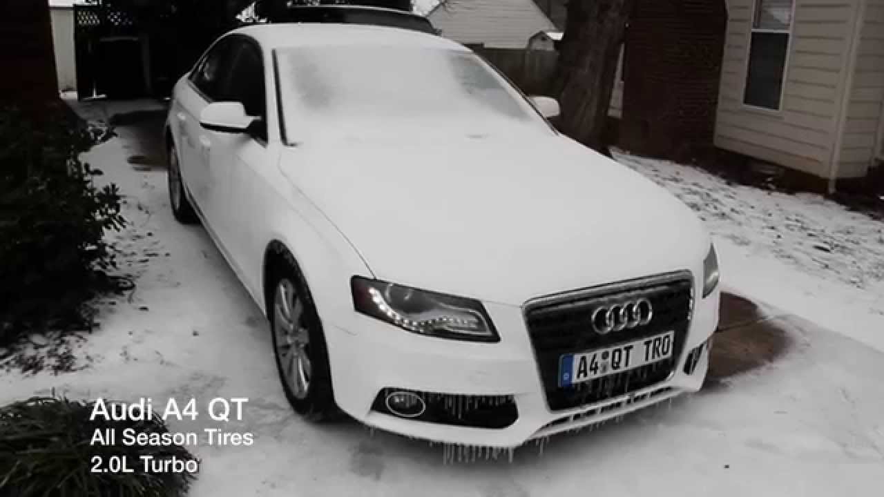 Audi A4 Quattro 2.0L Turbo vs. Nissan Altima 2.5L ICE SNOW TEST