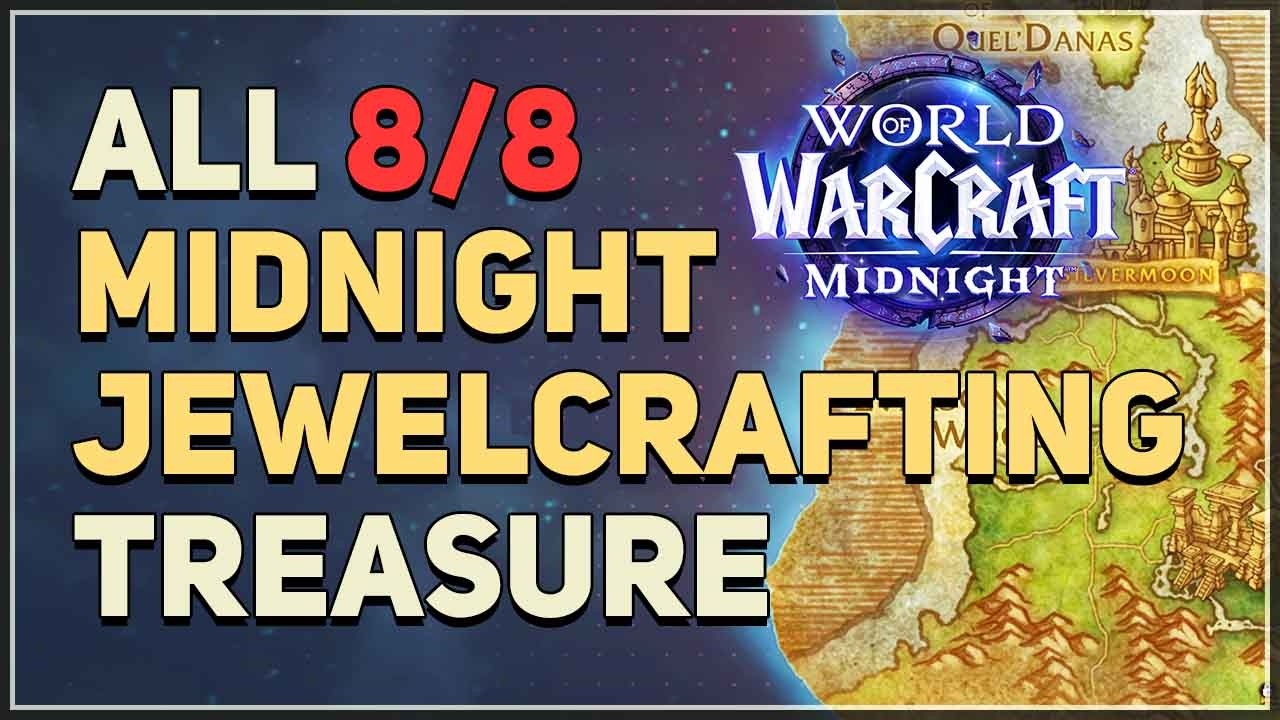 All Midnight Jewelcrafting Knowledge Point Treasure Locations WoW