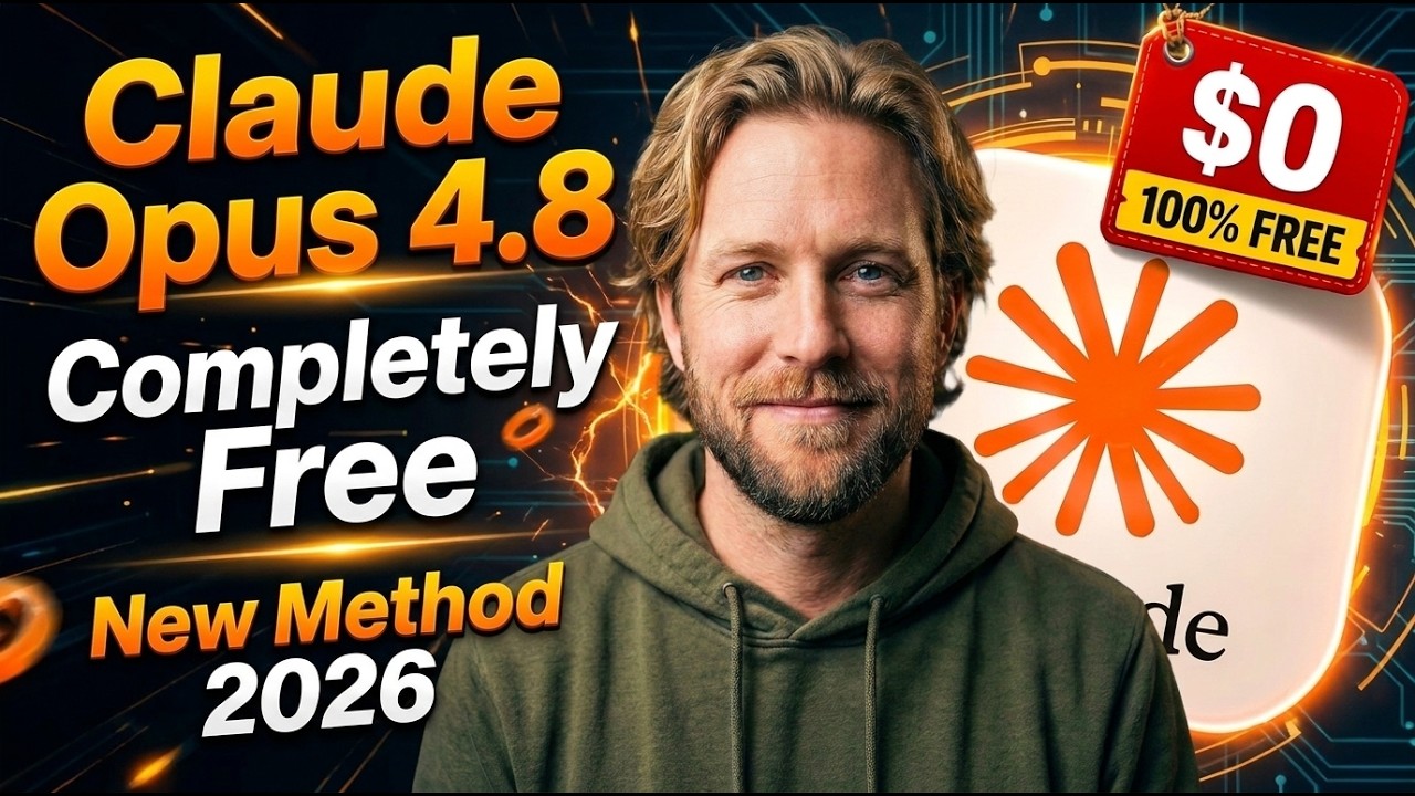 Claude Opus 4.8 Completely Free New Method 2026