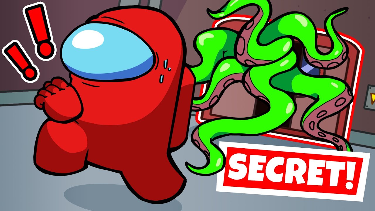 Открытие секретной комнаты на дирижабле в Among Us...