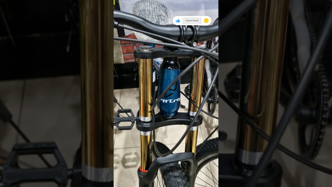 Fittrip Dominator with double crown suspension 🚵&zwj;♂️💨 #mtb #bicycle #fitness #stunt