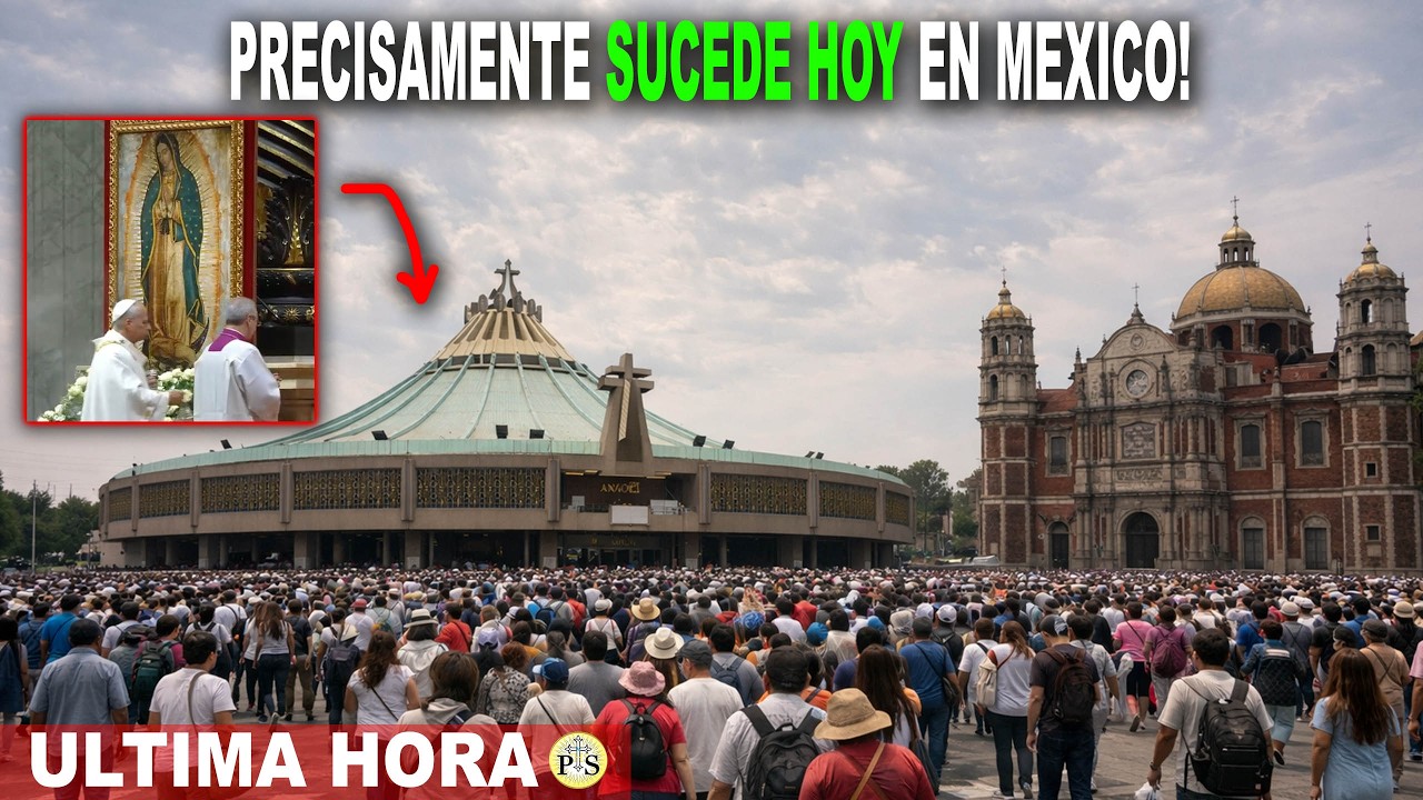 PRECISAMENTE SUCEDE HOY EN MÉXICO, EL PAPA Y LA GUADALUPANA ....