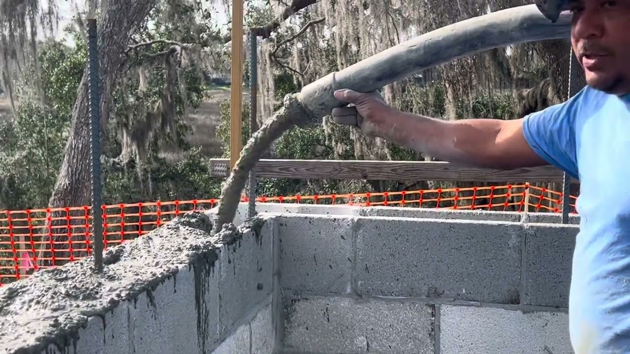 Rellenando unas paredes de concreto. SUBSCRÍBANSE MI GENTE. Subscribe and like 👍 thank you#concrete
