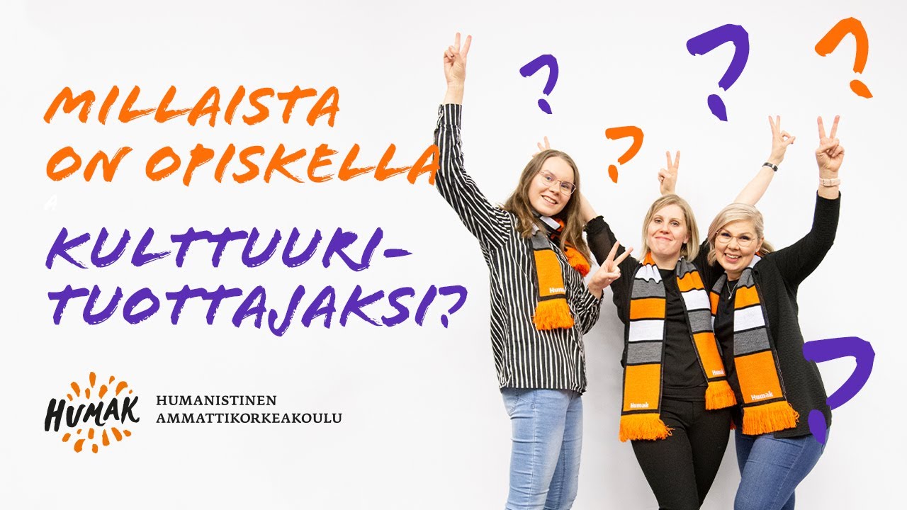 Millaista opiskelu on Humakissa: Kulttuurituottaja (AMK)