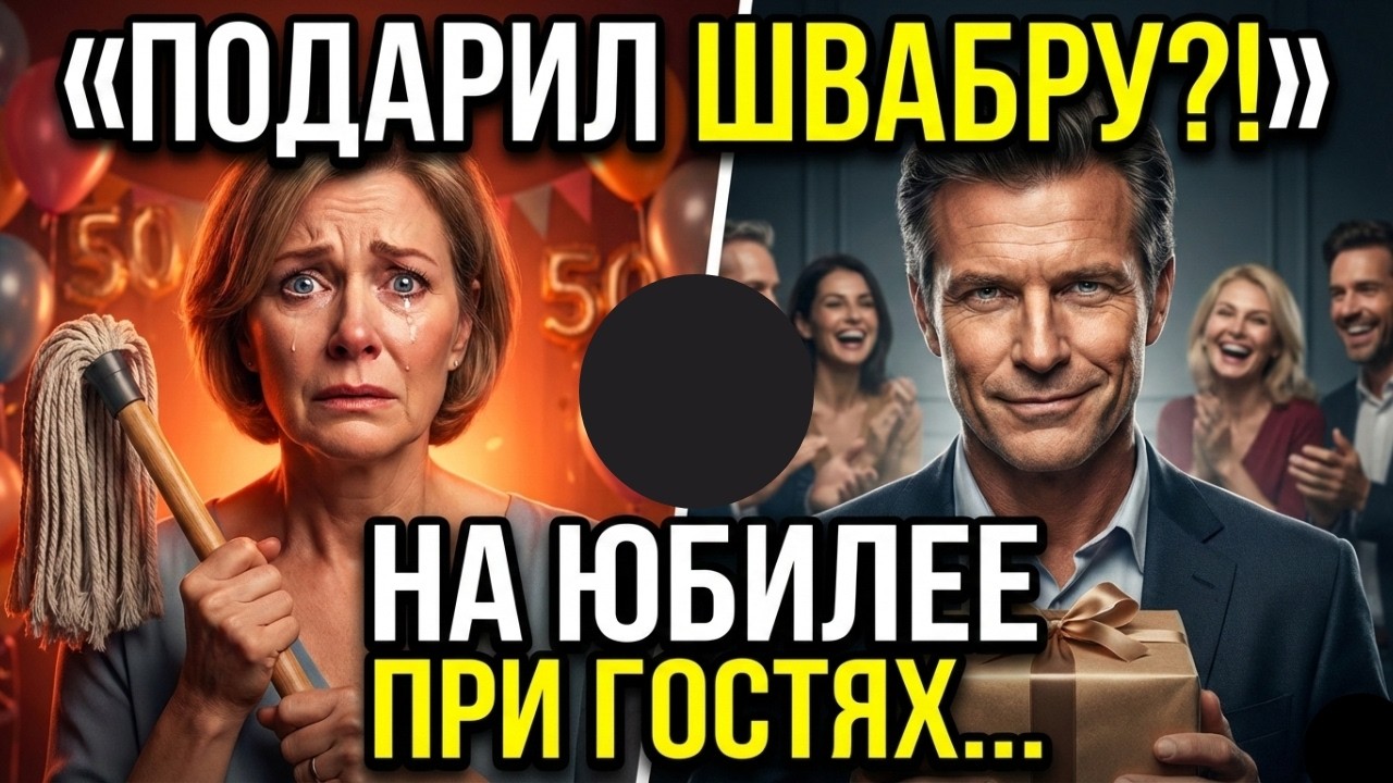 Муж подарил мне швабру на 50-летие при гостях… Этот вечер разрушил наш брак