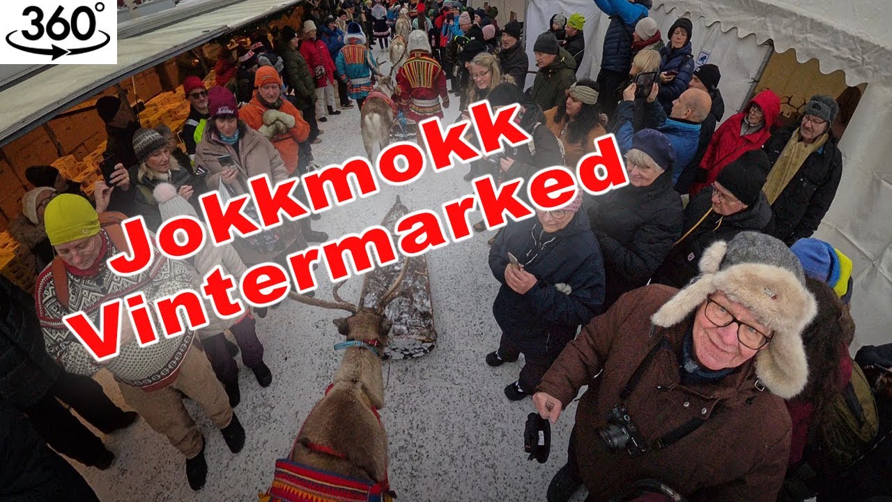 360 graders - Jokkmokk samiske Vintermarked 2025 - afholdt i 425 år.