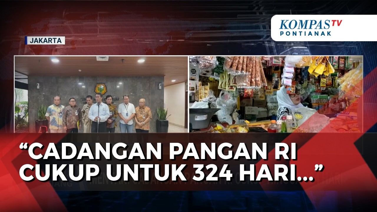 Mentan: Stok Pangan Indonesia Cukup Hingga 324 Hari