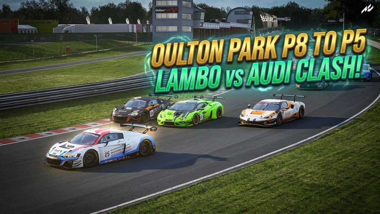 P8 to P5: Lamborghini Huracan GT3 Madness at Oulton Park!