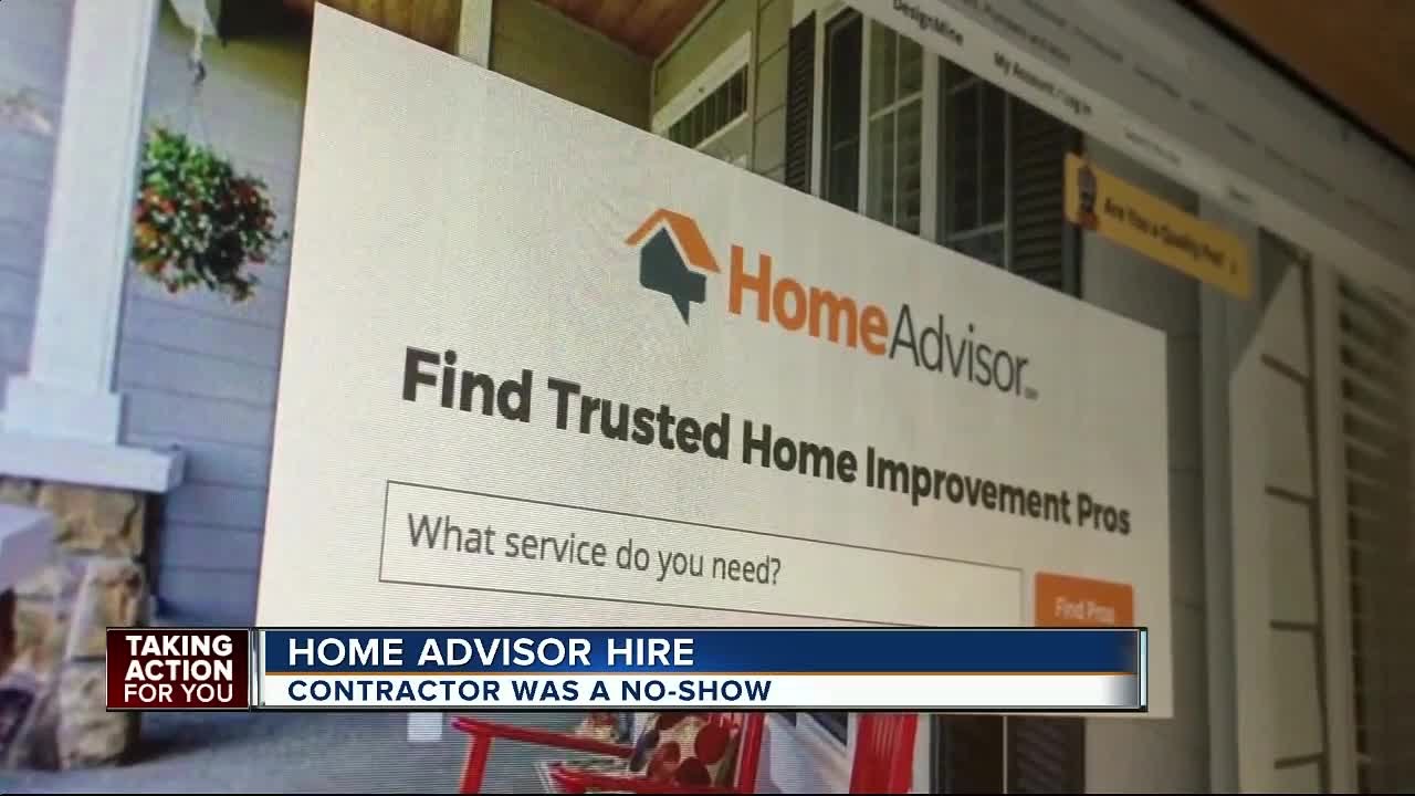 Home Advisor repairman disappears with couple's money