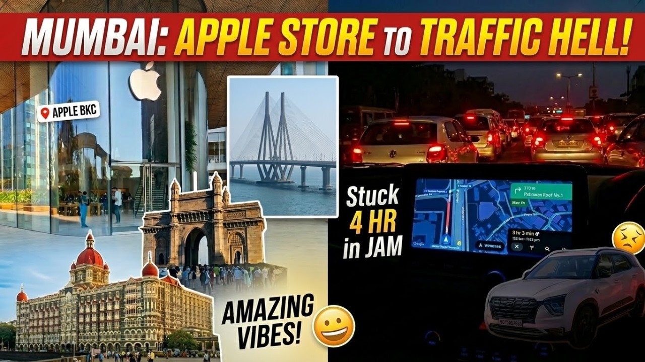 Visited Apple Store Mumbai | Mumbai's Traffic Chaos!