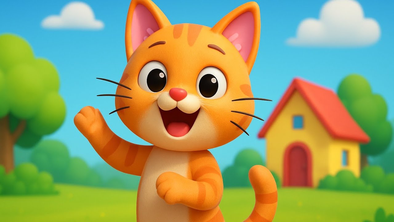 Meow Meow Billi Karti 🐱 | Super Cute Cat Cartoon Song | Hindi Nursery Rhymes for Kids Animation