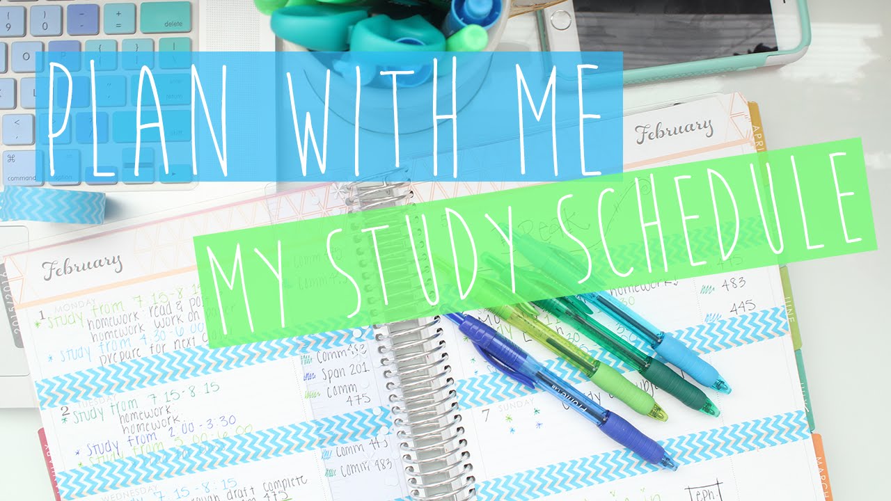 Plan With Me: My Study Schedule♡