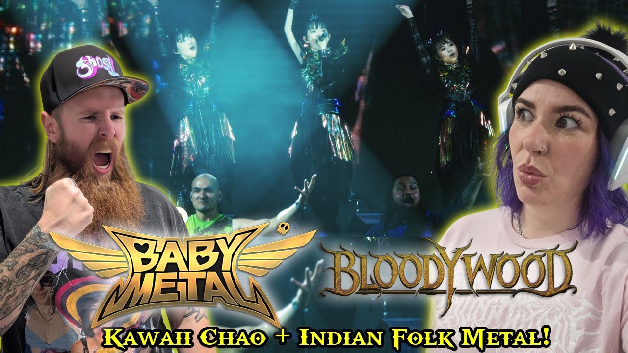 BABYMETAL & BLOODYWOOD - Kon! Kon! | Couple Reaction to This Wild Collab!