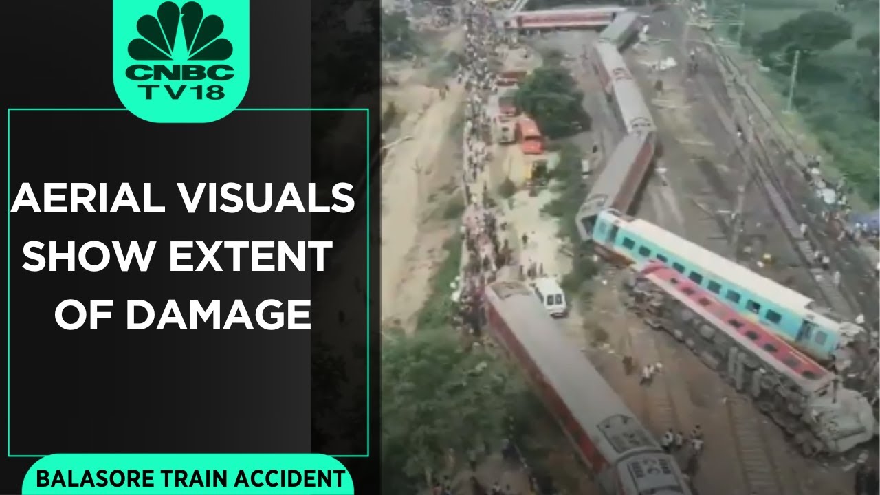 Balasore Train Accident | Aerial Visuals Show Extent Of Damage | CNBC TV18