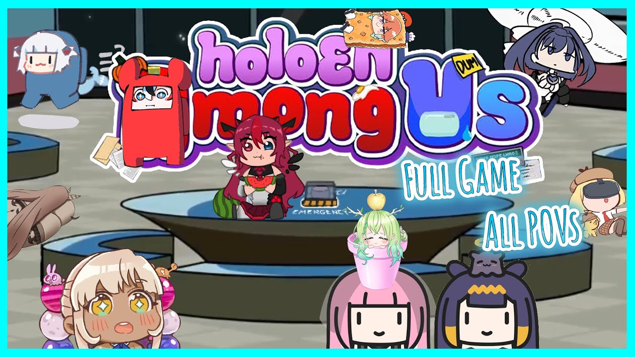 【Full Game】hololive English Among Us [ALL POVs & Ghosts]
