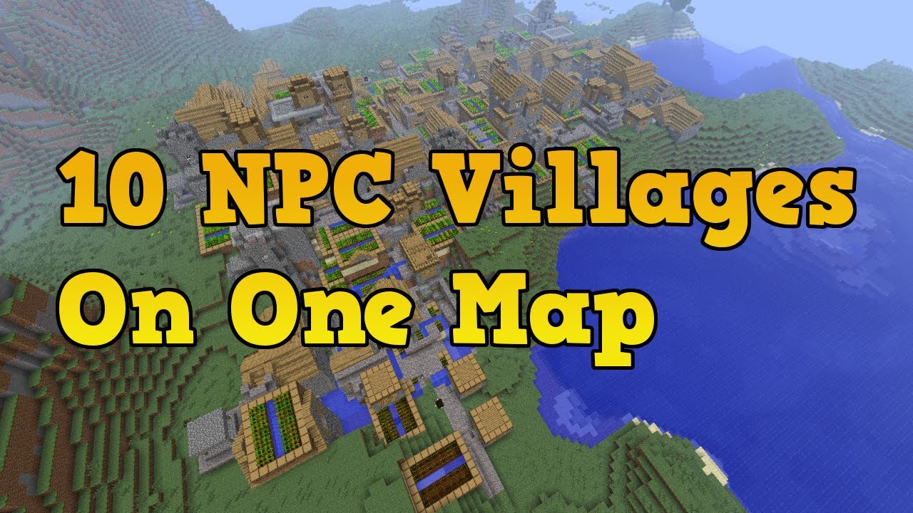 Minecraft Xbox 360 Seeds - 10 NPC Villages (5 Black Smith Chests)
