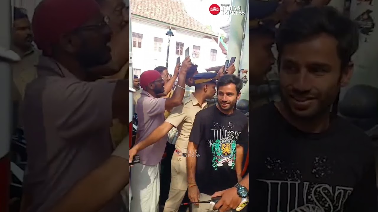 Indian T20 cricket team members at Sree Padmanabha Swamy Temple in Thiruvananthapuram for darshan
