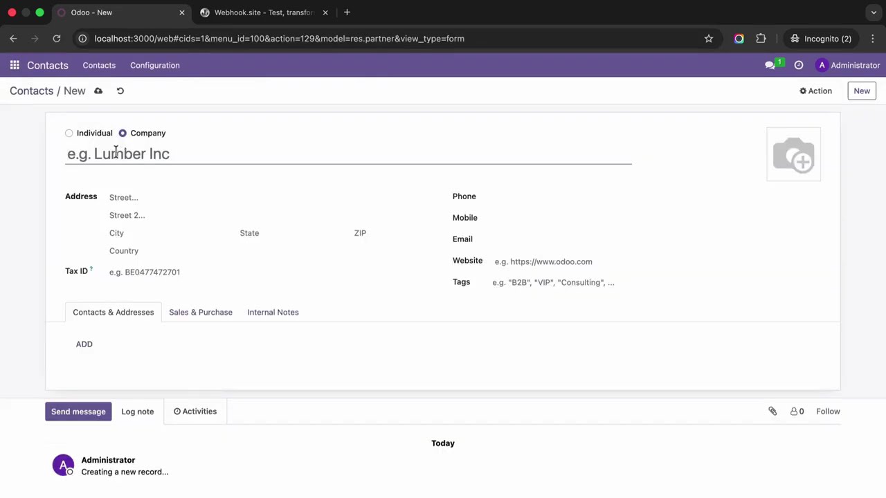 No-Code Webhooks in Odoo 🚀 Create, Update & Delete TriggersWebhook Automation