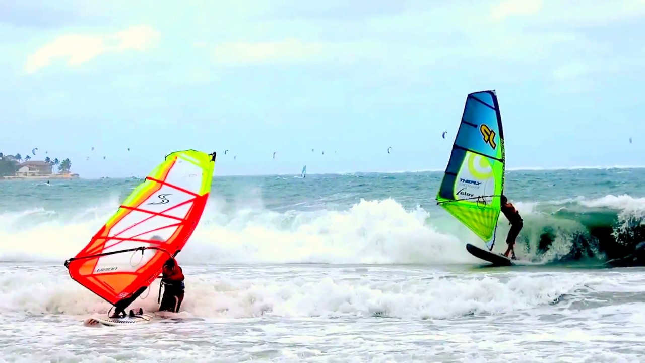 2018-03-28 shorebreak riding cabarete at Vela cabarete