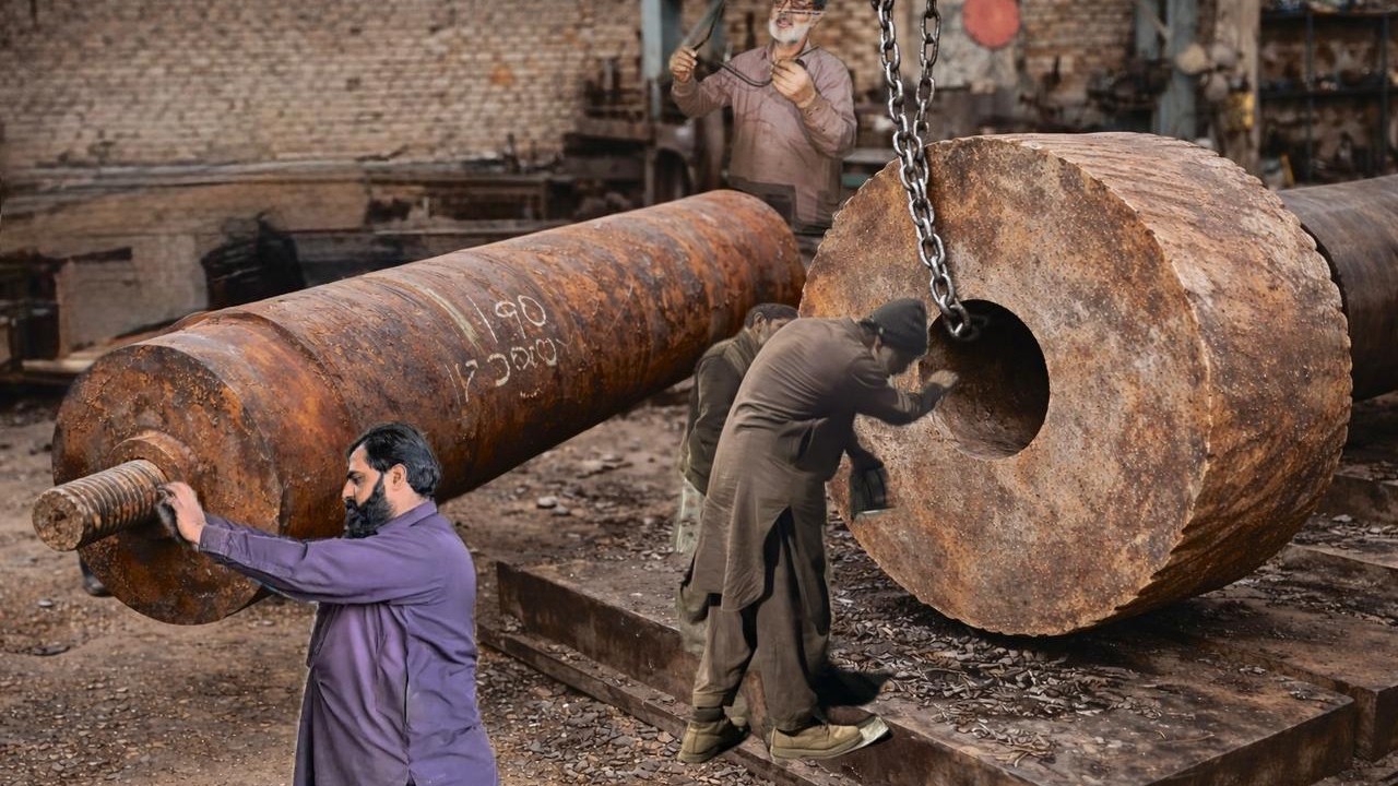 Extreme Machining! Making a Massive Shaft and Gear for a Giant Machine
