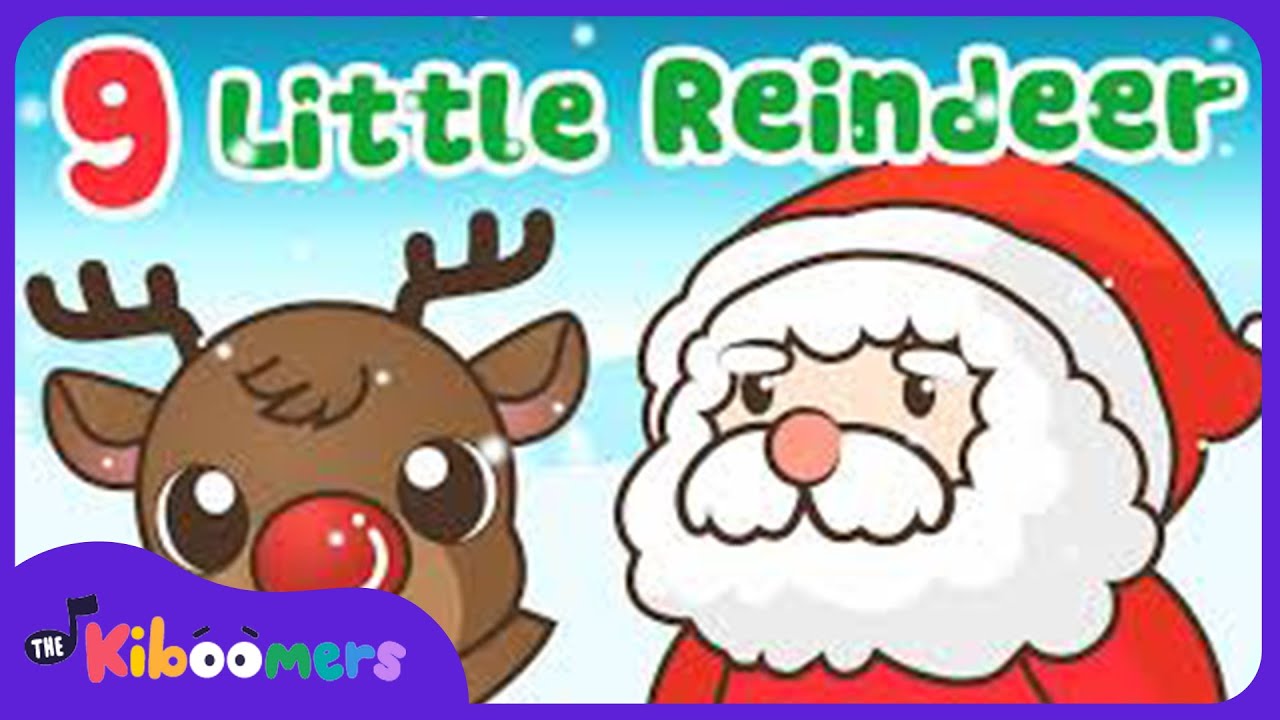 9 Little Reindeer  - The Kiboomers Preschool Songs & Nursery Rhymes for Christmas
