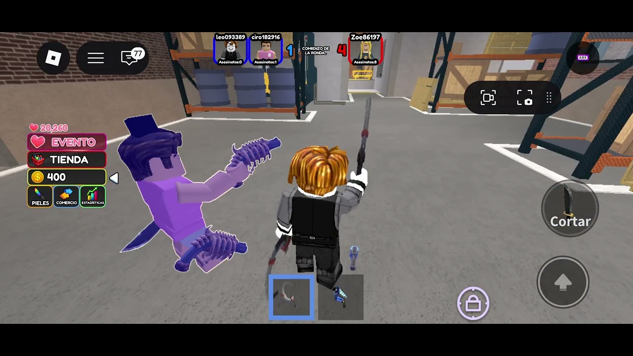 Jugando duelos vs cuchillos creo? (Me sale hacker)  :p