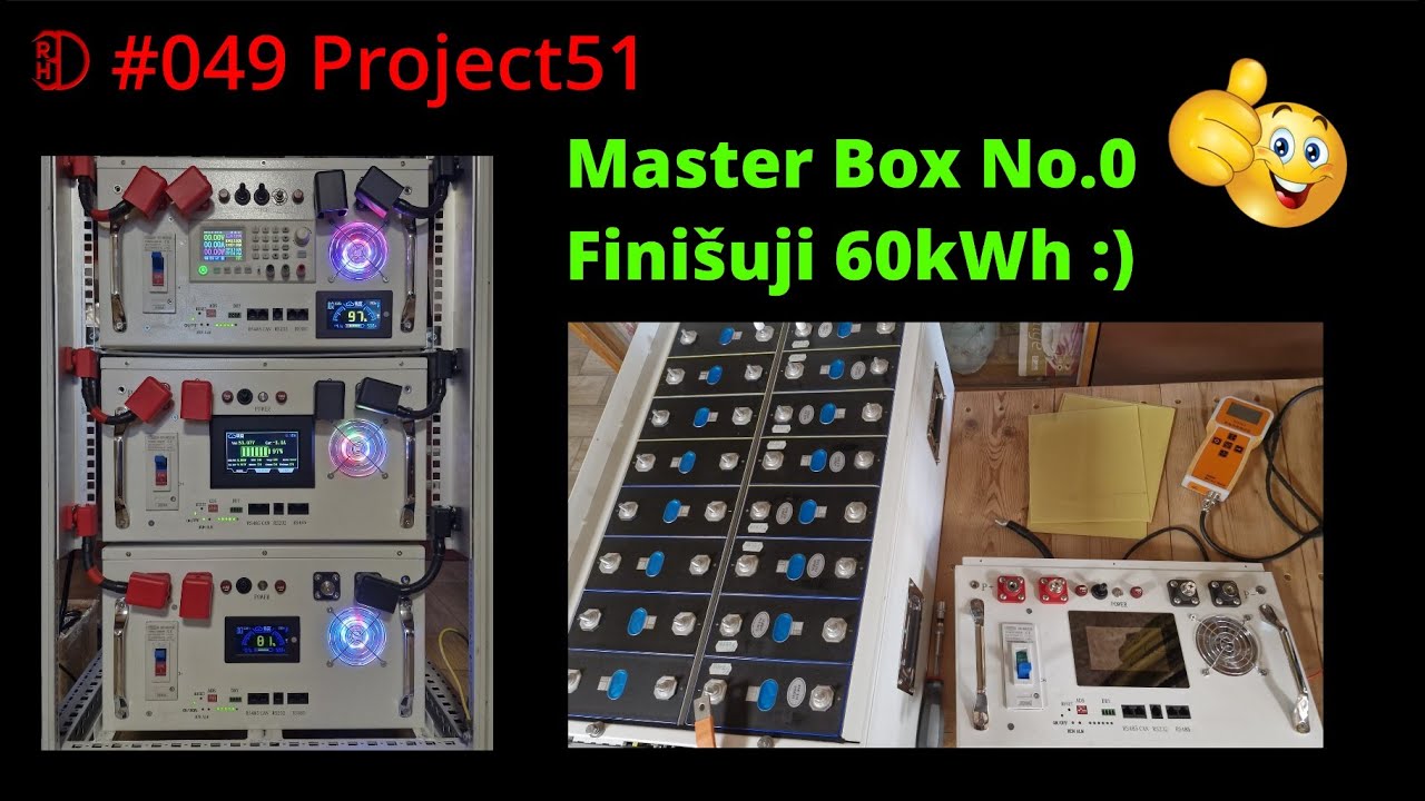 Master Box No.0 Finišuji poslední box do kapacity 60kWh. EVE IR měření #rh3d
