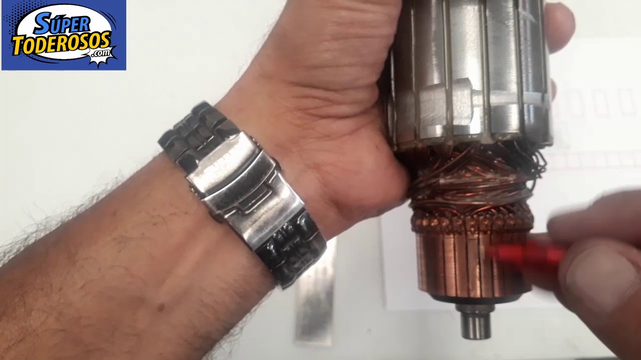 BOBINADO INDUCIDO TRONZADORA DE METALES 14 PULGADAS. CASO 4