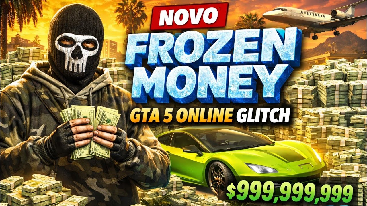 Novo Frozen Money GTA 5 Online Glitch de Dinheiro Solo🤑Melhor Glitch de Dinheiro!!