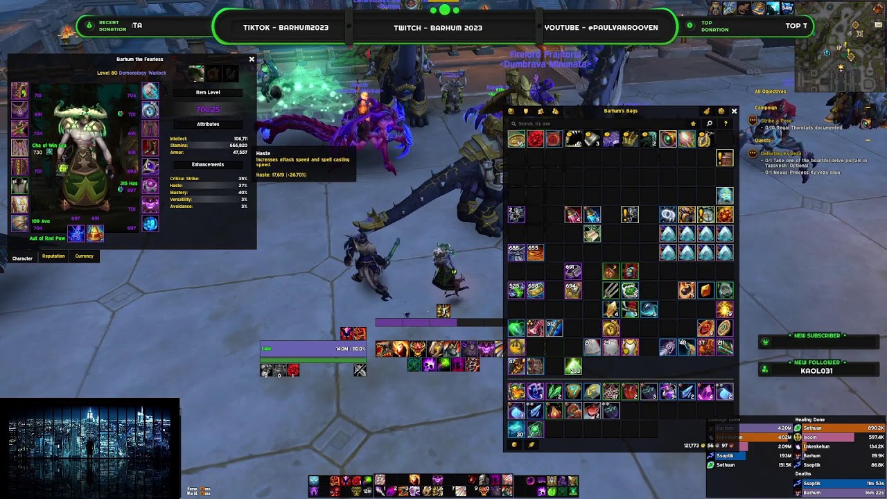 Demon Warlock, M+, Delve and dailies