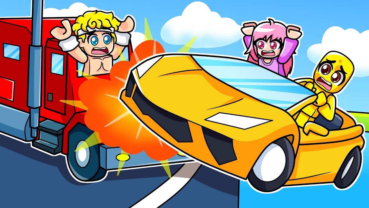 Me Convertí en el Mejor Conductor de Camiones vs Coches en Roblox