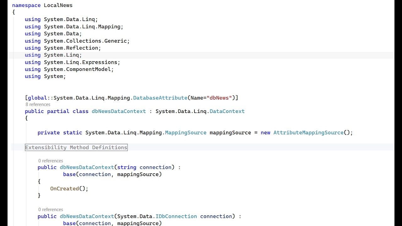 06 - Asp.Net Web Application – Visual Studio 2026 - Creating a partial class