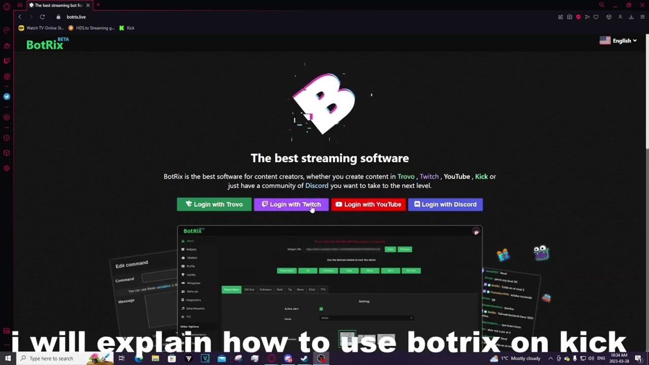 How to setup Botrix for Kick EASY TUTORIAL