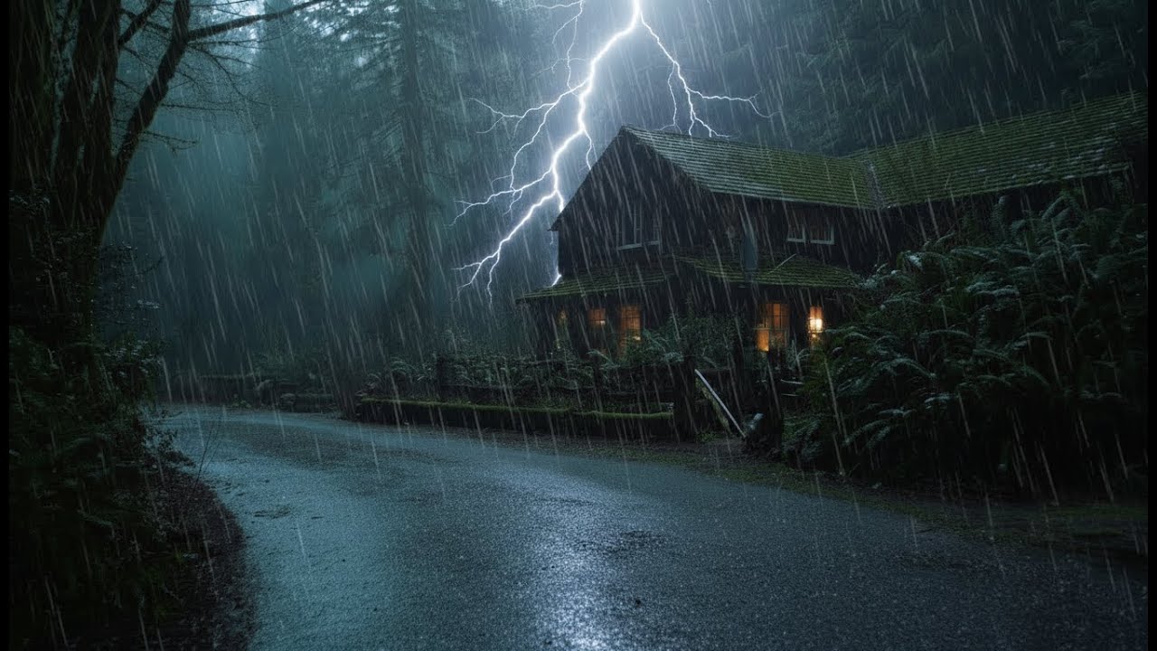 Fall Asleep Fast with Soothing Rain and Thunder | Calming Sleep Sounds All Night