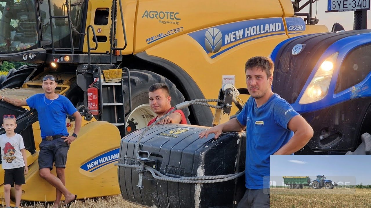 ZSOMBOR ÉS A NEW HOLLAND CR 7.90 KOMBÁJN !