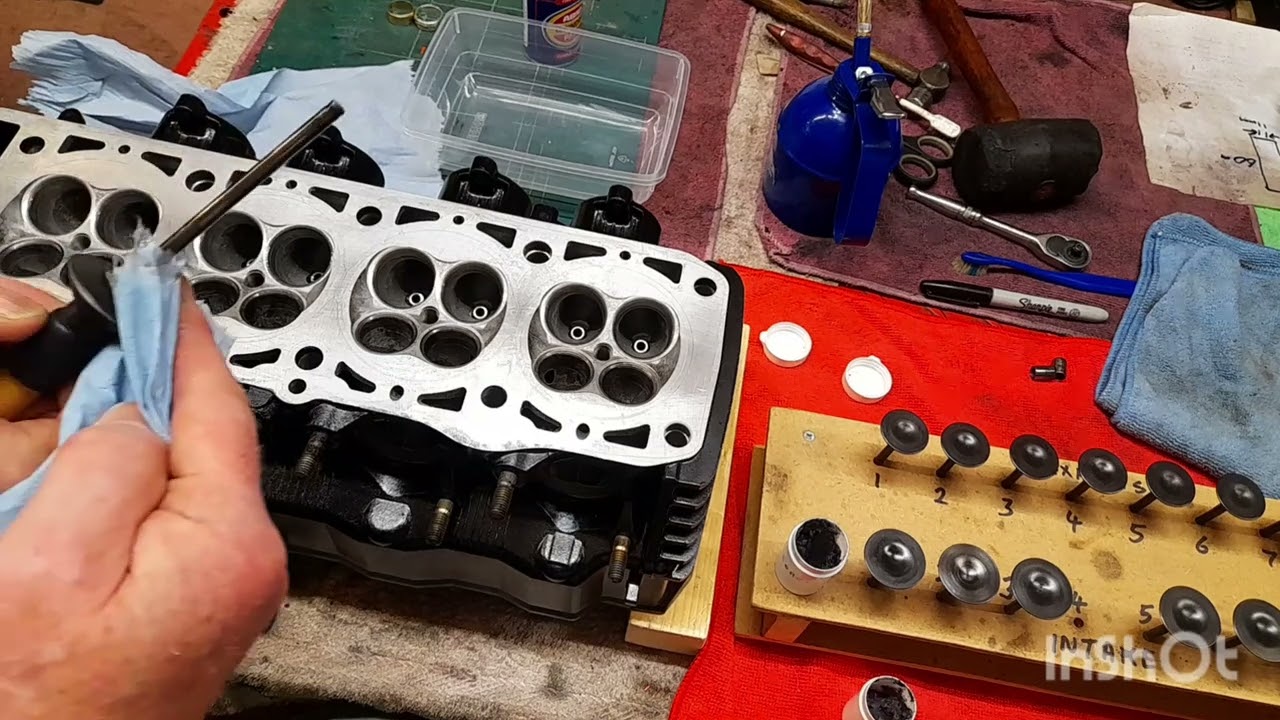 Kawasaki ZRX 1200R valve lapping