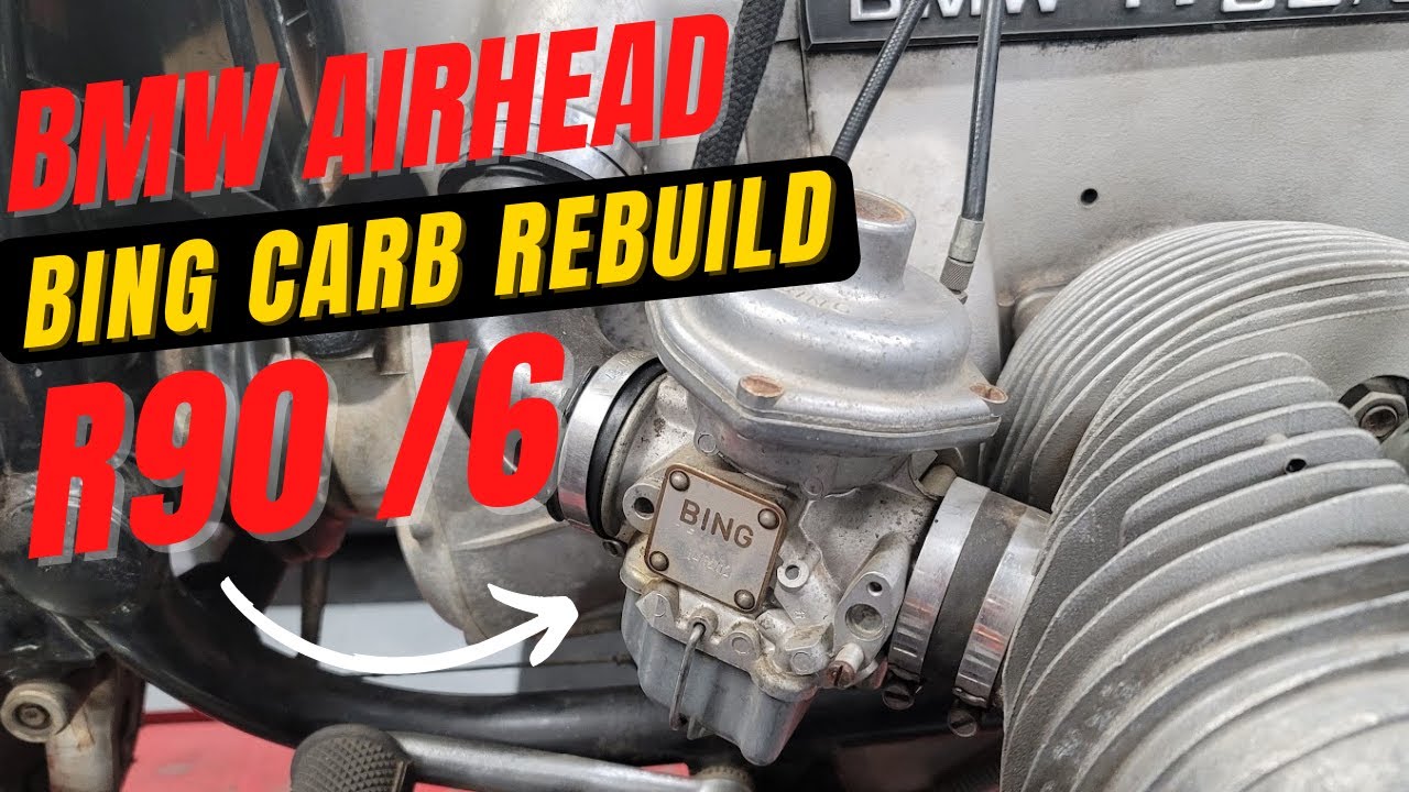 BMW Airhead R90 /6 Bing 32mm Carb Carburetor Rebuild How To