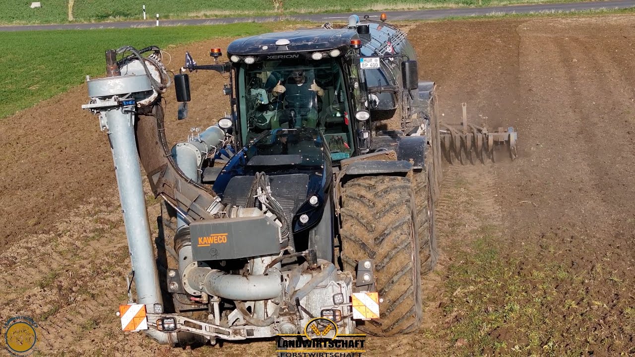 Wie schnell kriegen wir die Fläche Fertig? Agrarlohn Müritz im Lohnauftrag Gärrest einarbeiten