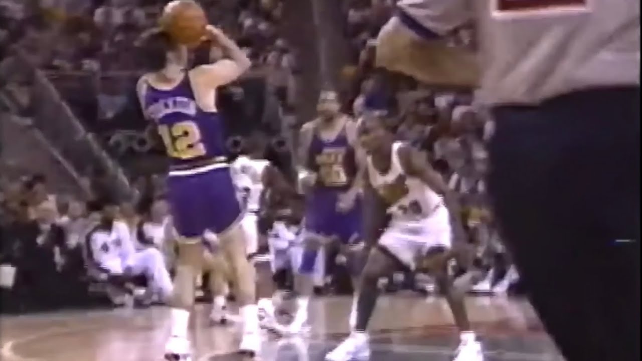 John Stockton 22pts/8rebs/7asts/4stls (1996 WCF Game 7)