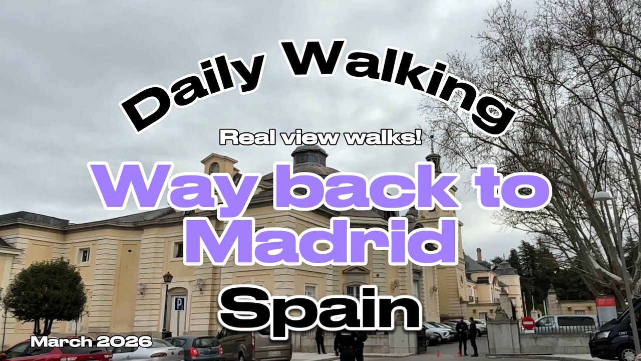 Daily #walking : Way back to Madrid #citywalk #walkingtour #walkingvideo #spain 